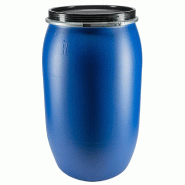 Fûts Plastique - 30L à 220L - à Ouverture totale - Bleu - 30 L_1