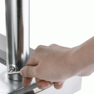Plonge inox 2 bacs et égouttoir à gauche - P 600 mm | Vogue_1