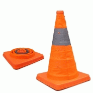 Cônes de signalisation pliables - CONEP420 - 42cm - bandes réfléchissantes Classe 2_1