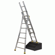 Échelle transformable 3 plans T3 - Hauteur 2,80 m à 6,10 m_1