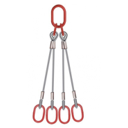 Elingue cable 4 brins avec 4 anneaux Référence 4747C_1