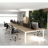 Bureau 6 personnes Tempo - Mobel linea - Chêne moyen , 420_0