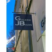 Enseigne drapeau Alu Dibond effet pochoir_1