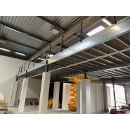 Plateforme poteaux 1 niveau - bccom rayonnage_1