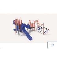 Pzp-v449 - Structure pour aire de jeux combinée Go-Elan - Hauteur de chute 111 pouces (282 cm)_1