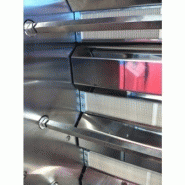 Rôtissoire professionnelle à poulets gaz - 2 broches / 12 poulets - Acier inox AISI 304 - ro288_1