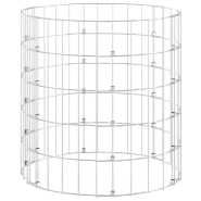 Vidaxl poteau à gabion circulaire acier galvanisé ø50x50 cm 152015_1