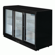 Arrière-bar trois portes coulissantes Série G noir 320L | Polar - GL013_1