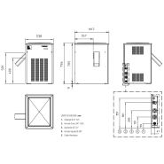 MF 58 Split - Machine à glace en supergrains - Scotsman - 600 kg/24 h - Finition inox - Sans cabine de stockage_1