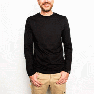 T-Shirt de travail manches longues - 100% coton biologique - Unisexe - Grammage épais 190gr/m2 - Réf : 950683 - FOREST_1