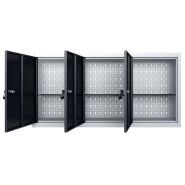 Vidaxl armoire à outils murale style industriel métal gris et noir 145353_1