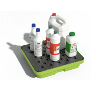 Bac de rétention PE 10 litres - Caillebotis plastique - Vert_1