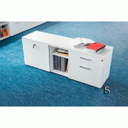 Meuble de service - MDD - Blanc pastel, Blanc pastel_2