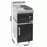 Plaque de cuisson électrique - 7,1 kW - Lisse & Rainurée - avec sous-structure à 2 portes  - Mario 700 | GGM -EGK873MGG-GK866T_1