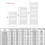 Sèche Serviette HITA Mixte 952W + kit Elec 750W - Thermador - HIT6001640M_1