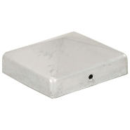 Vidaxl bouchons de poteau de clôture 6 pcs métal galvanisé 81x81 mm 145490_1