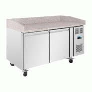 Comptoir à pizza 2 portes avec dessus en granit Série U 428L - Polar - UA081_1