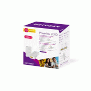 NETGEAR PLP2000-100FRS Adaptateur réseau CPL 2000 Mbit/s Ethernet/LAN Blanc 2 pièce(s)_1