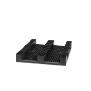 Palette plastique monobloc 3 semelles - Résistante aux acides, insectes et bactéries - LRD1012/PE/3S_1