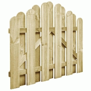 Vidaxl portail de jardin bois de pin imprégné 100x75 cm 45326_1