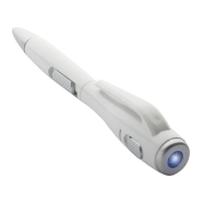 Stylo bille avec lampe LED - Encre bleue - Livré avec piles bouton AG3_1