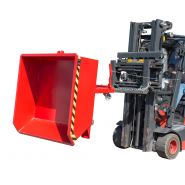 Benne basculante à faible hauteur 230 à 610 L - modèle AG_MGU - robuste, ergonomique et sécurisée_1