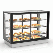 Vitrine chauffante INTEGRA Drop-In - 4 niveaux - 1200 mm - H815 mm | Sayl Barcelona - Accès avant et arrière_1
