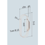 Griffe murale fixe - acier galvanisé - fixation murale par vis et chevilles - support vélo - lot de 5 pièces_1