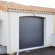 Porte de garage enroulable / motorisée / lames en aluminium_1