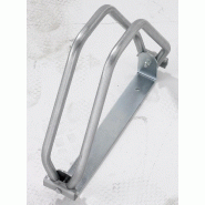 Râtelier pivotant pour 1 vélo MOTTEZ - Acier zingué, à visser, charge jusqu'à 60 kg, dimensions 33 x 8.5 x 28.5 cm_1
