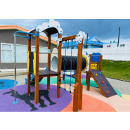 Structure de jeu Rayo JEDU07 - Collection EDUCA pour apprendre en jouant - Bois lamellé et panneaux ECOPLAY_1