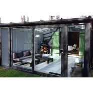 Véranda NORWICH V2 munie de toiture à trois pans_1