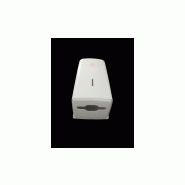 Distributeur papier toilette plie enchevetre abs blanc laize jusqu'a 12.5cm - hauteur 23cm_1