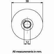 Roue à gorge ronde de 40 mm avec 1 roulement à billes_1