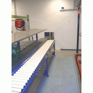 Transporteur à rouleaux - Assemblage avec transporteur à bande - Charges jusqu'à 50 kg ou 40 kg - Largeur et longueur sur mesure_1