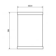 Al60000 - poubelle publique Jofel - 10 L en tôle d'acier électrozingué_1