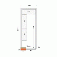 Kit de rayonnage pour Chambres Froides Tefcold CRPF1230_1