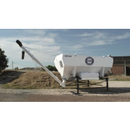 Silo de stockage horizontal - capacité 15,0 m3 - idéal pour ciment, chaux, cendre volante - HS 15.0 - FIORI GROUP_1