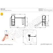 Structure de jeux combinées - CONJUNTO 3 MEC-003 - Hauteur 3160 mm - Fabregas_1