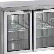 Table réfrigérée positive 3 portes vitrées GN1/1 SS304 - 402 L | Tefcold - CK7310G_1