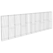 Vidaxl mur à gabion avec couvercles acier galvanisé 600 x 30 x 200 cm 144915_1