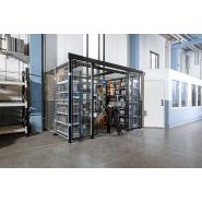 Cloisons grillagées de stockage - X-Store 2.0 avec plafond auto-portant et multiples combinaisons_1