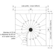 Escalier hélicoïdal eh - recherche et industrialisation du batiment - dimension 326 x 326 cm_2