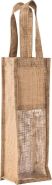 Sac porte-bouteille en jute avec fenêtre transparente - Réf: KI0267 - Kimood_1