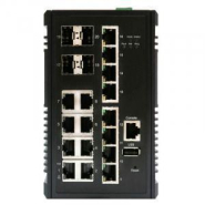 Switch PoE 10Gb 16 ports RJ45 Gb et 4 SFP 10Gb - Résistant aux chocs et vibrations - Référence: IS10GPOEMP1604X_1
