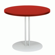 Table basse avec plateau de couleur Roxane - GENEXCO - Argent Ral 9006, Rouge_1
