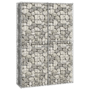 Vidaxl panier de gabion avec couvercle fil galvanisé 150 x 100 x 30 cm 141042_1
