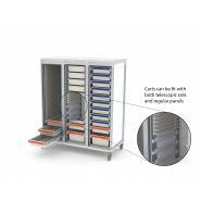 Armoire médicale de transfert ou stockage 3 colonnes, conçue dans des matériaux résistants aux bactéries - WEECART_1