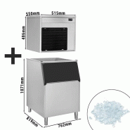 Machine à paillettes de glace - 220 kg/24h avec bac à glaçons de 225 kg_1