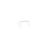 Pukka - bureau droit en manguier massif et métal blanc - Miliboo - L153 x P60 x H75 cm - Dimensions colis : L160 x P16 x H67 cm_1